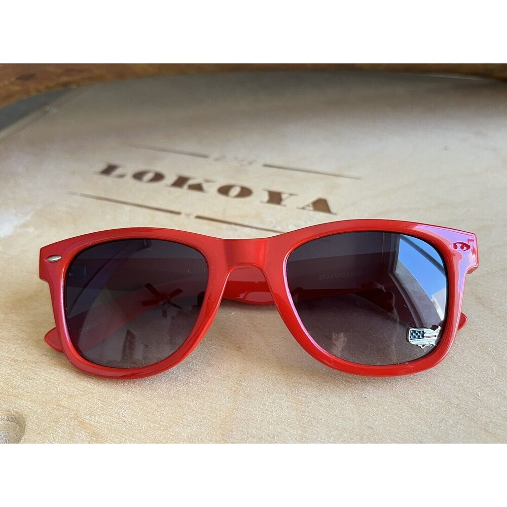 4th of July Sunglasses Summer Red USA Flag American 80's Retro Beach Classic